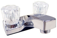 Ultra 4" Chrome Two Handle Lavatory Faucet