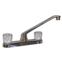 Ultra 8" Chrome 2 Handle Kitchen Faucet