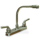 Ultra 8" Brushed Nickel Lever Handle Kitchen Faucet