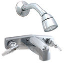 EmpireŽ 8" Chrome Tub Faucet & Shower Diverter W/Lever Handles
