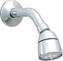 Chrome Shower Head with Arm and Flange