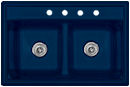 CorStone&reg; Jamestown 33" x 22" x 8 1/2" Acrylic Kitchen Sink