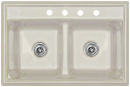 CorStone&reg; Jamestown 33" x 22" x 8 1/2" Acrylic Kitchen Sink with Microban&reg;