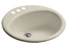 CorStone® Columbia 20" x 17" Oval Acrylic Lavatory Sink with Microban®