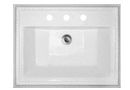 CorStone® Chesnee 23" x 18 1/4" Rectangle Acrylic Lavatory Sink