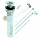 Chrome Lavatory Sink Brass Pop-Up Assembly with Overflow