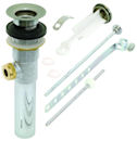 Brushed Nickel Lavatory Sink Brass Pop-Up Assembly with Overflow