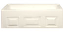 American Bath 54" x 27" Almond ABS Standard Gauge Bathtub