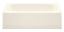 Lasco® 54" x 27" Almond Fiberglass Bathtub