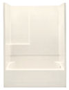 Lasco® 54" x 29" Almond Fiberglass Sectional Tub/Shower