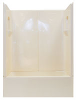 Modular Homes  Sale on Frontline Diamond   54  X 27  White Fiberglass Sectional Tub Shower