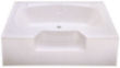 Better Bath 54" x 40" Heavy Gauge ABS Garden Tub-Outside Step