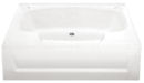 Better Bath® 54" x 40" White Heavy Gauge ABS Garden Tub-Inside Step