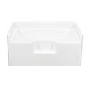 Lasco® 54" X 42" White Fiberglass Garden Tub