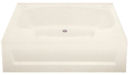 Better Bath® 60" x 40" Almond Heavy Gauge ABS Garden Tub-Inside Step