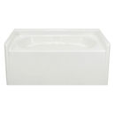 Lasco® 60" x 40" White Fiberglass Garden Tub