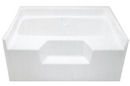 Maax® 60" x 48" White Fiberglass Garden Tub