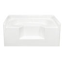 Lasco® 60" x 48" White Fiberglass Garden Tub