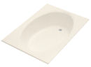 Better Bath® 60" x 42" Almond Heavy Gauge ABS Island Tub