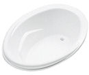 Better Bath® 62" x 44" Heavy Gauge ABS Oval Island Tub