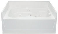 Lasco® 6042HWWP 60" x 42" Whirlpool Garden Tub