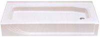 Better Bath&reg; 54" x 28" White Heavy Gauge ABS Shower Pan