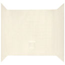 Better Bath® 54" x 40" Almond ABS 1 Piece Bathtub Wall Surround