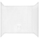 Better Bath® 60" x 40" White ABS 1 Piece Bathtub Wall Surround