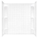 Better Bath® 54" - 60" White ABS 5 Piece Bathtub Wall Surround