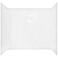 Better Bath® 32" x 32" White ABS 1 Piece Shower Wall Surround