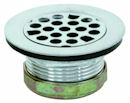 2 3/4" Chrome Flat Top Strainer Shower Drain