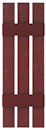 12" Open Weave Board-N-Batten Vinyl Shutters