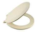 Almond Round Front Plastic Toilet Seat