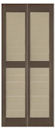 13" Two Tone Closed Shaker Panel Double Wide Vinyl Shutters