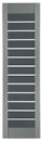 14 1/2" Two Tone Open Shaker Panel Vinyl Shutters
