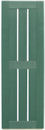 16 1/4" Open Weave Framed Board-N-Batten Vinyl Shutters