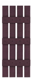 16" Open Weave Board-N-Batten Vinyl Shutters