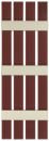 16" Two Tone Open Weave Board-N-Batten Vinyl Shutters