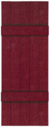 17 1/4" Closed Weave Board-N-Batten Vinyl Shutters