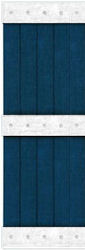 17 1/4" Two Tone Closed Weave Board-N-Batten Vinyl Shutters