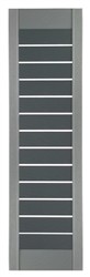 17 3/4" Two Tone Open Shaker Panel Vinyl Shutters