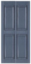 19" Raised Panel Double Wide Vinyl Shutters
