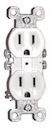 White Duplex Wall Receptacle