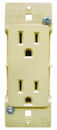 Pass & Seymour Almond Self Contained Wall Receptacle