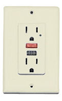Almond 15 AMP Ground Fault Circuit Interrupter