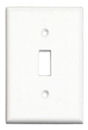 White Single Gang Wall Switch Plate
