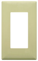Pass & Seymour Almond Single Gang Snap-On Wall Switch/Receptacle Plate