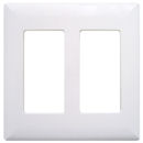 Pass & Seymour White Two Gang Snap-On Wall Switch/Receptacle Plate