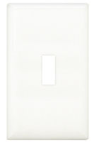 Wirecon® White Single Gang Snap-On Wall Switch Plate