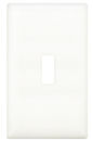 Wirecon® White Single Gang Snap-On Wall Switch Plate